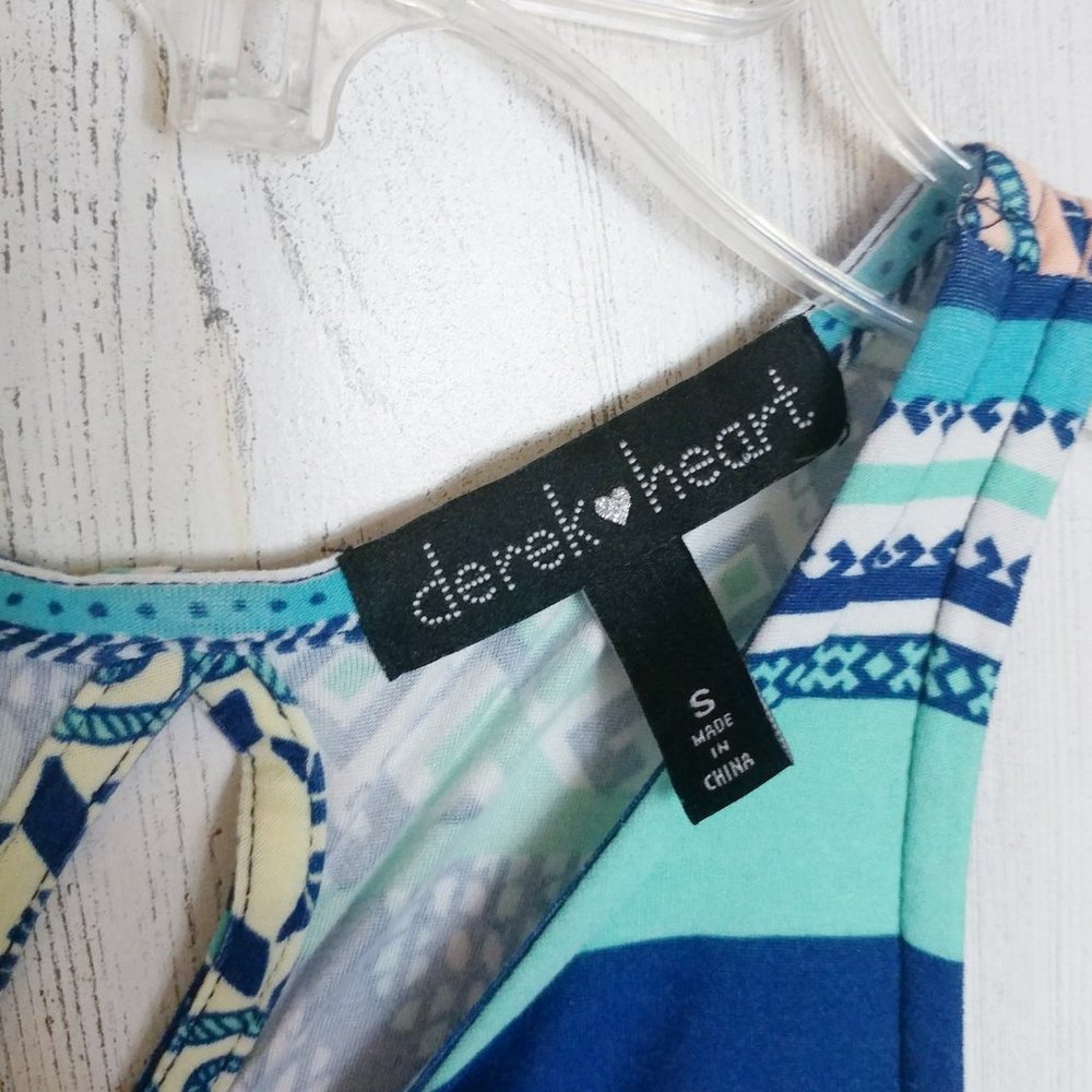 Derek Heart Women's Size Small Tank Top Flowy - Picture 3 of 5